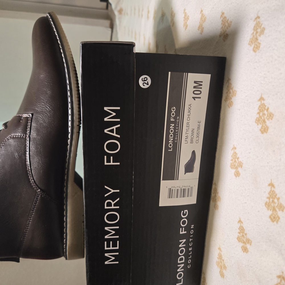 London Fog Brown Chukka Boots with Polished Finish
